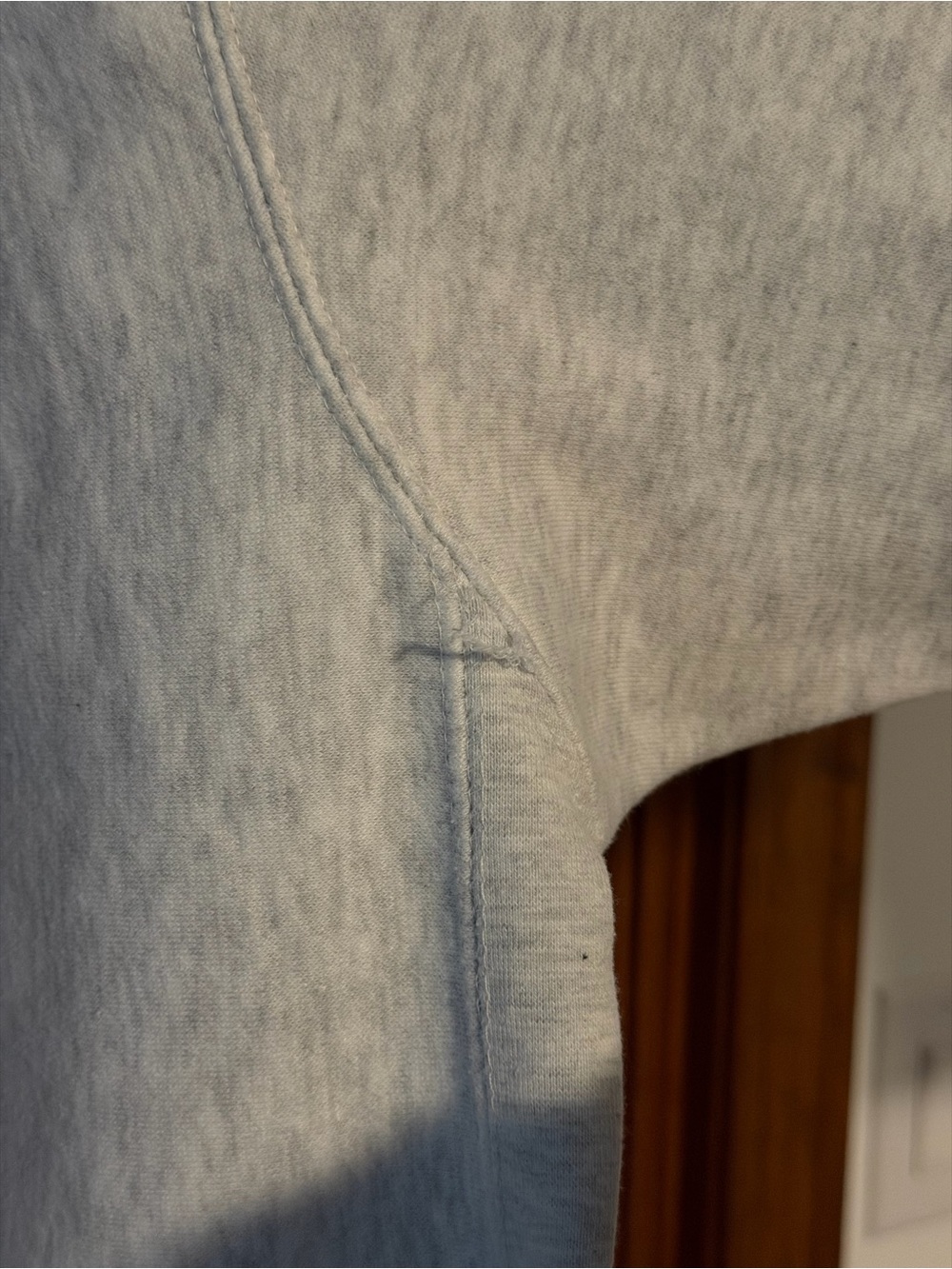 Oversized Heather Gray & White Nantucket Crewneck - Picture 7 of 8